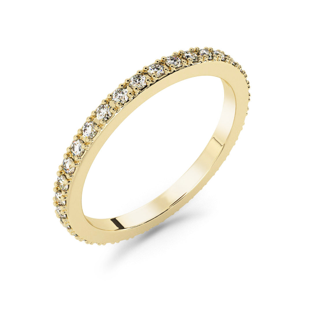 Silván timanttisormus 0,36ct, 14K keltakultaa, Silván vihkisormukset