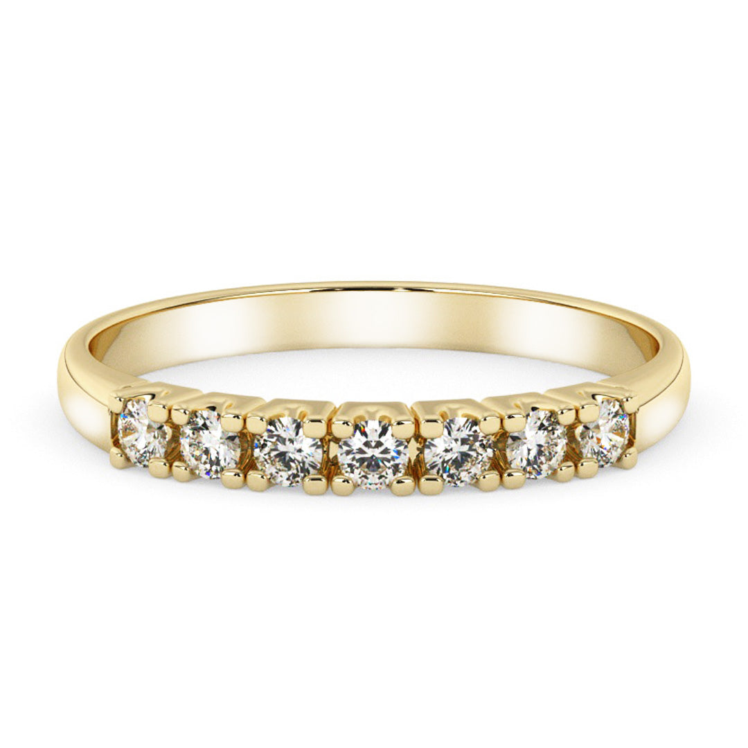 Silván timanttisormus 0,14ct, 14K keltakultaa, Silván vihkisormukset