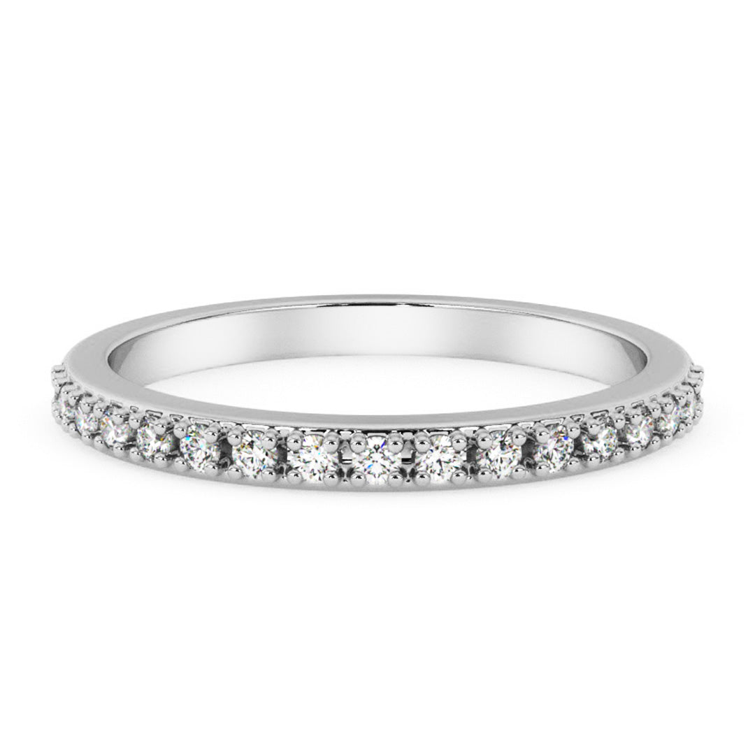 Silván timanttisormus 0,17ct, 14K valkokultaa, Silván vihkisormukset