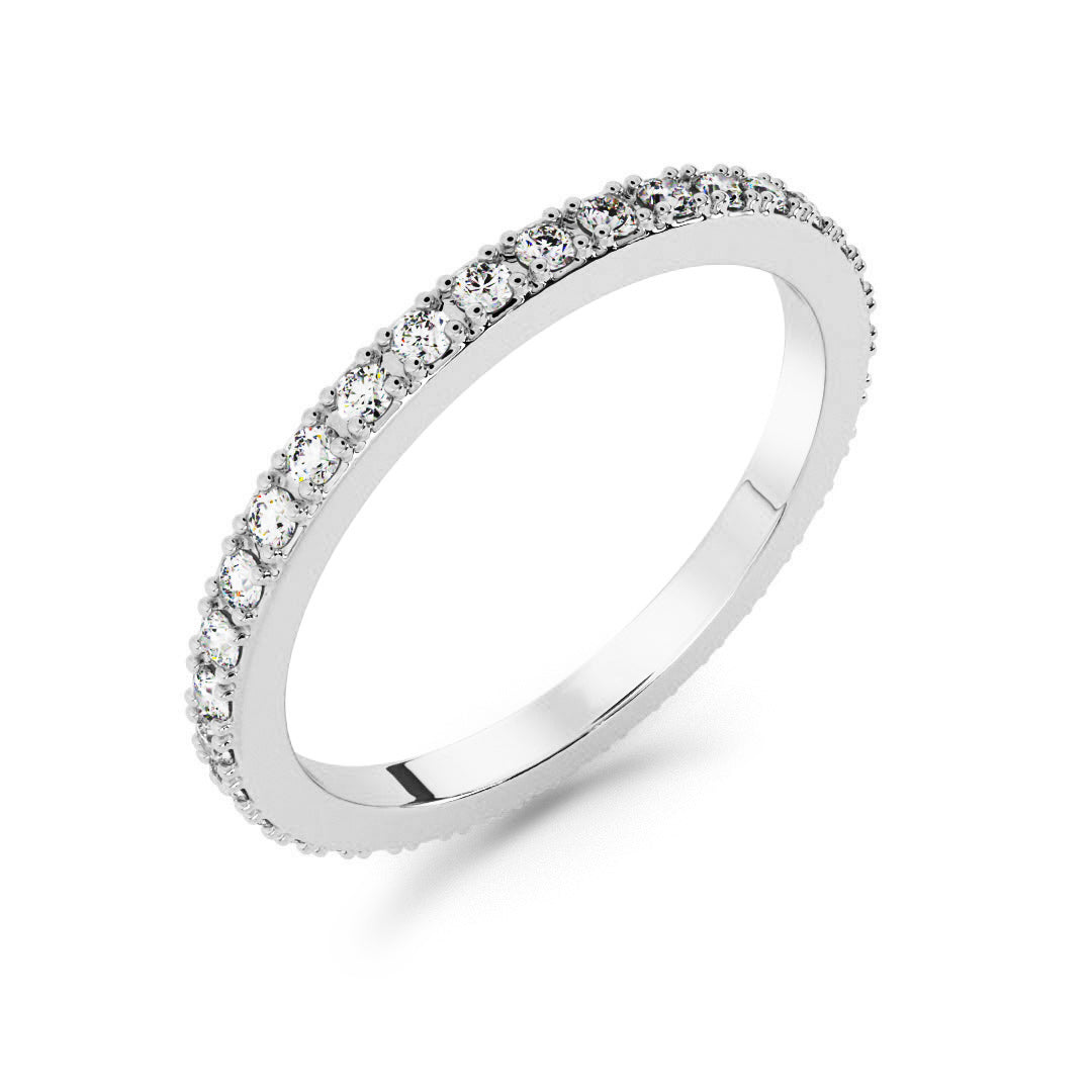 Silván timanttisormus 0,36ct, 14K valkokultaa, Silván vihkisormukset - Silván - Laatukoru
