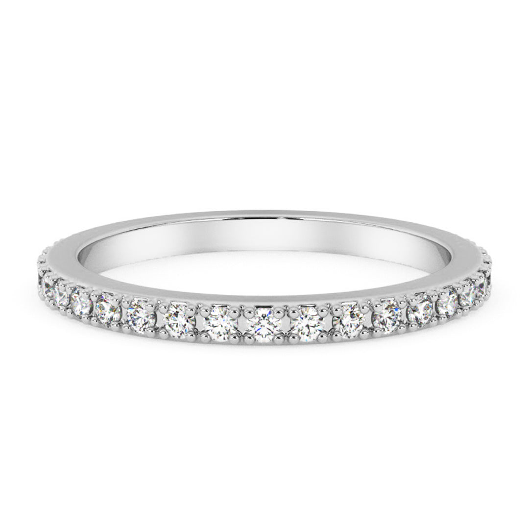 Silván timanttisormus 0,36ct, 14K valkokultaa, Silván vihkisormukset