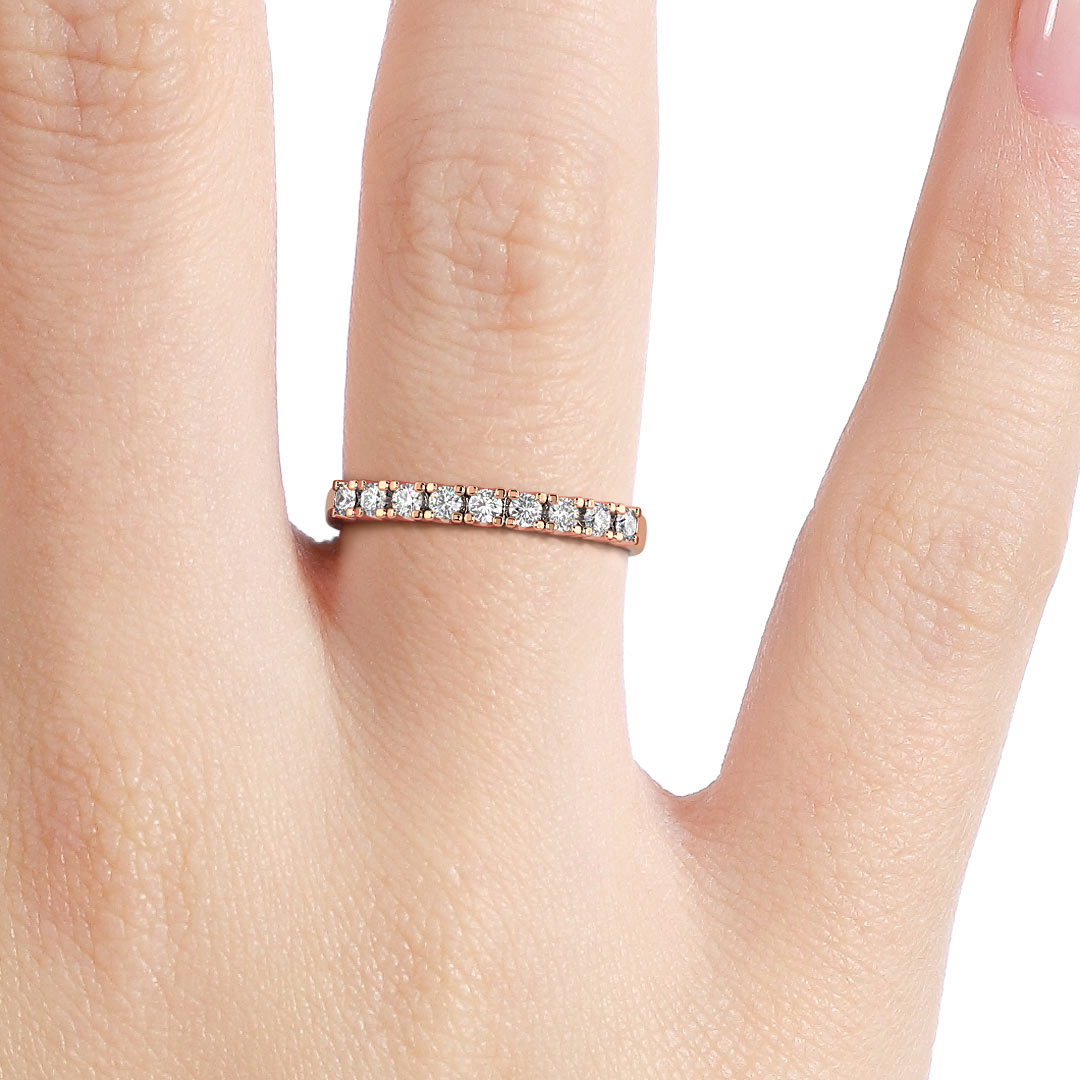 Silván Majlis diamond ring 0,18ct, 14K rose gold, Silván wedding rings