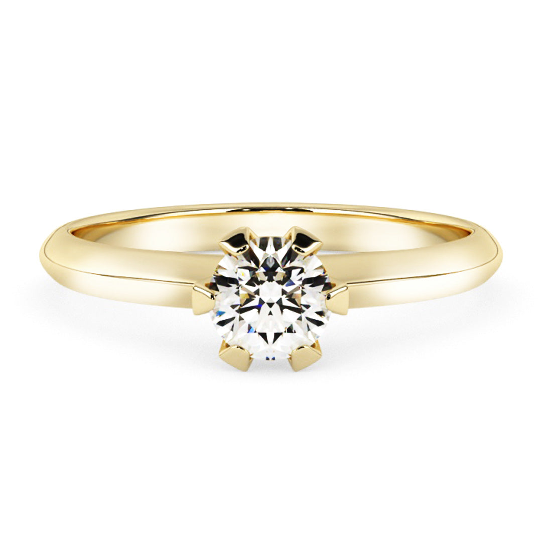 Silván timanttisormus 0,30ct, 14K keltakultaa, Silván vihkisormukset