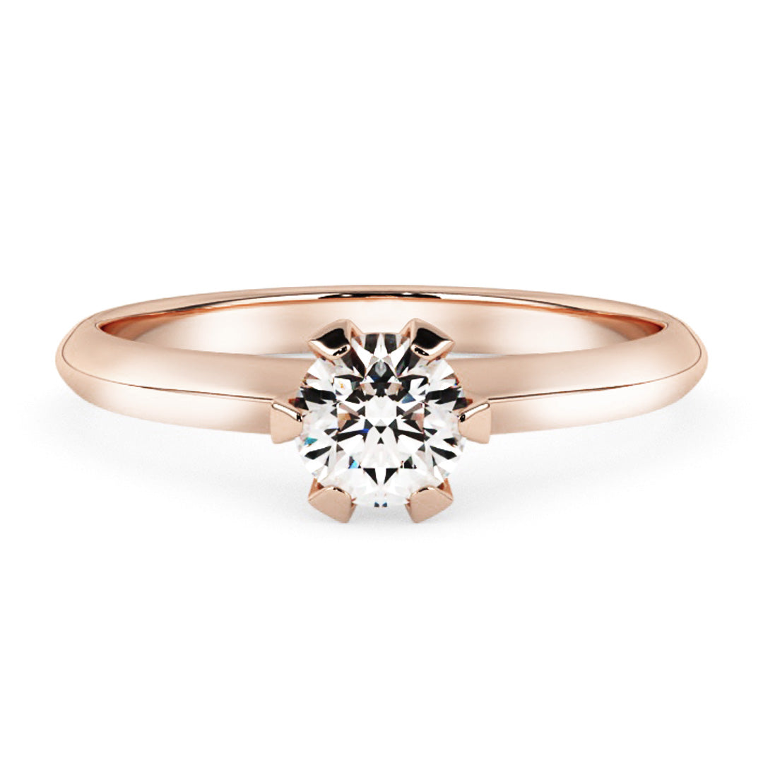 Silván timanttisormus 0,30ct, 14K rosekultaa, Silván vihkisormukset