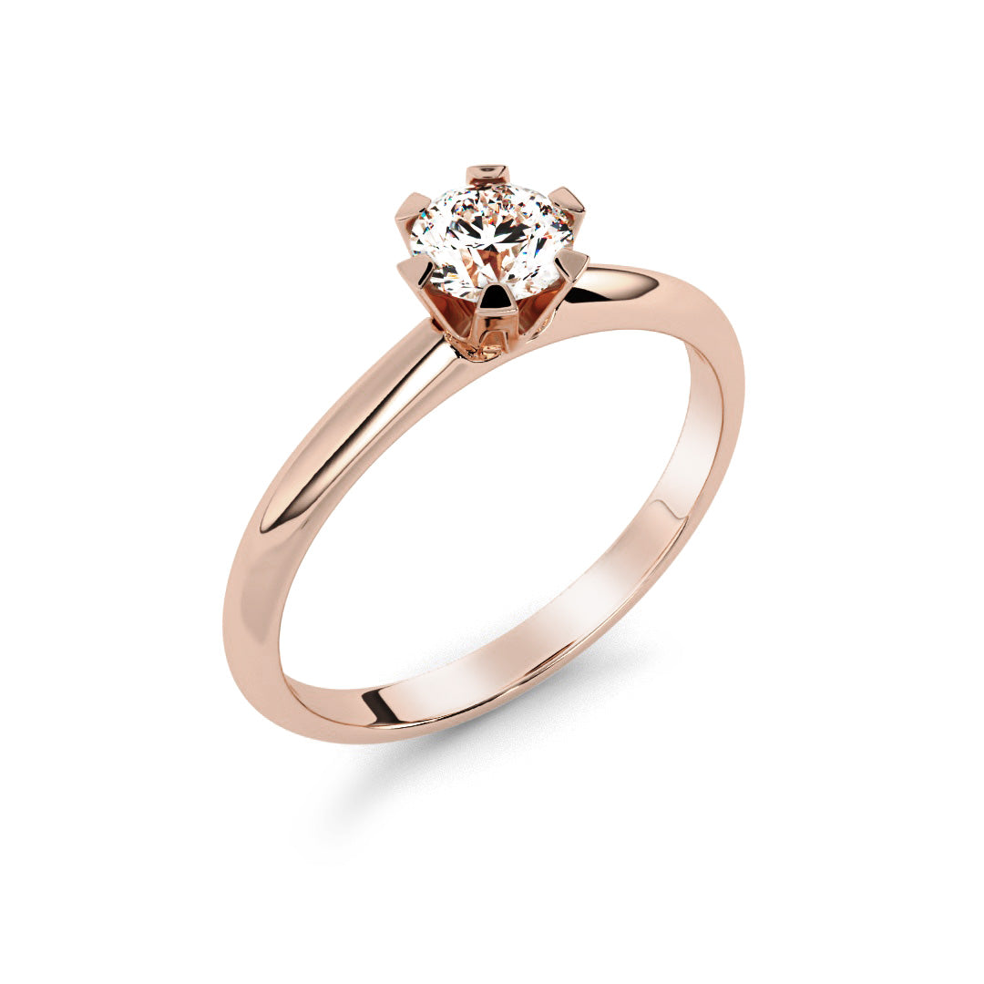 Silván timanttisormus 0,30ct, 14K rosekultaa, Silván vihkisormukset