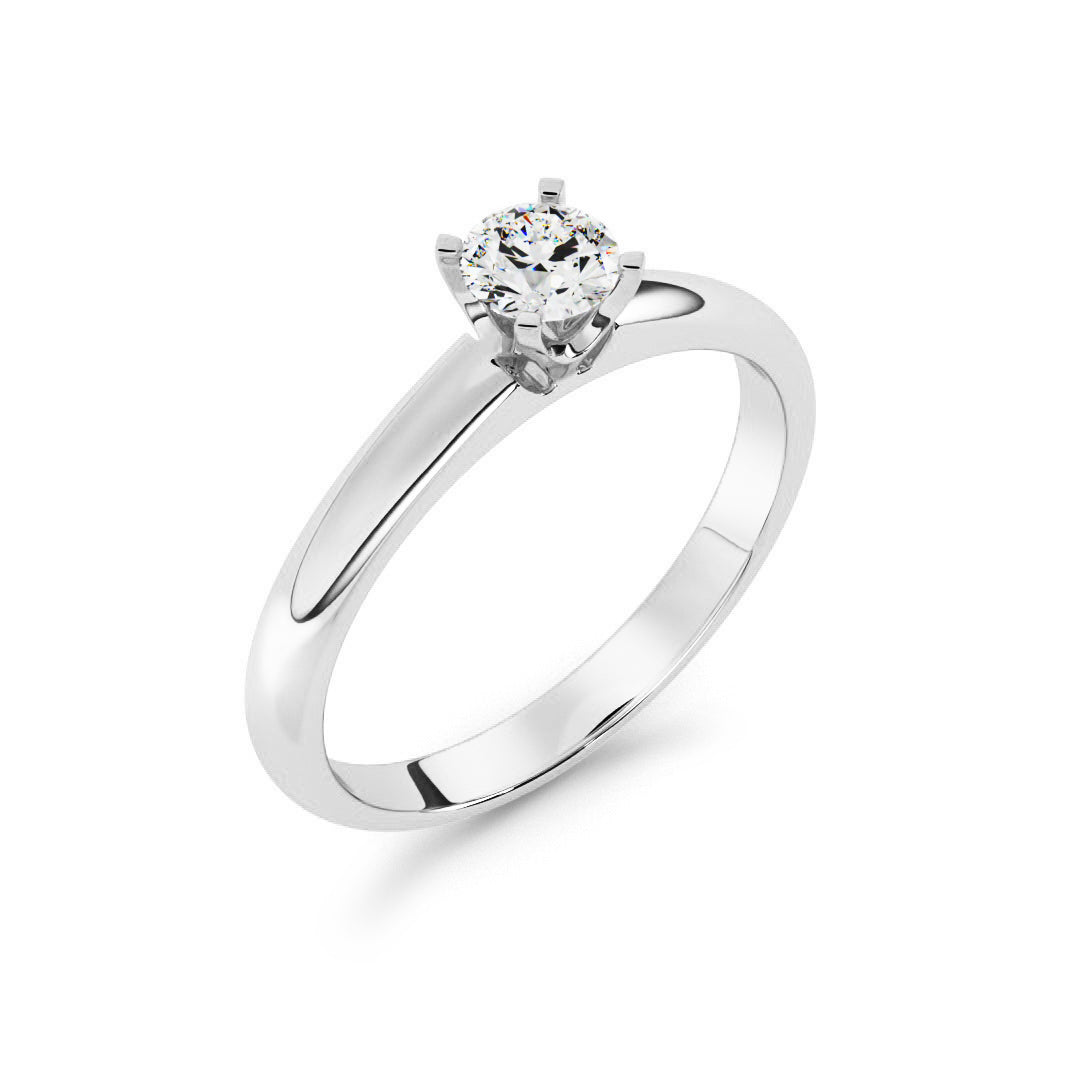 Silván timanttisormus 0,30ct, 14K valkokultaa, Silván timanttikorut - Silván - Laatukoru