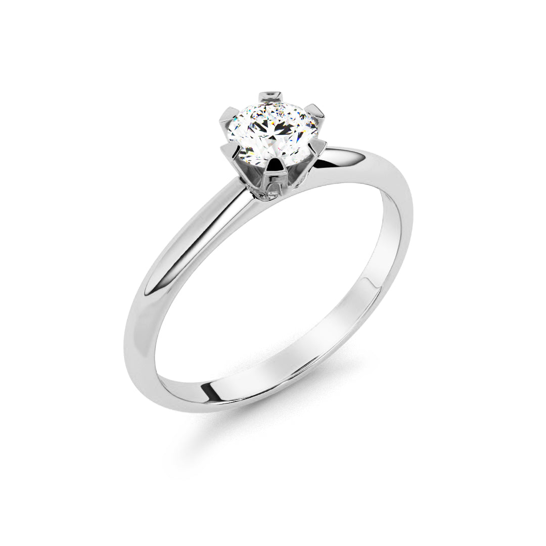 Silván timanttisormus 0,30ct, 14K valkokultaa, Silván timanttikorut - Silván - Laatukoru