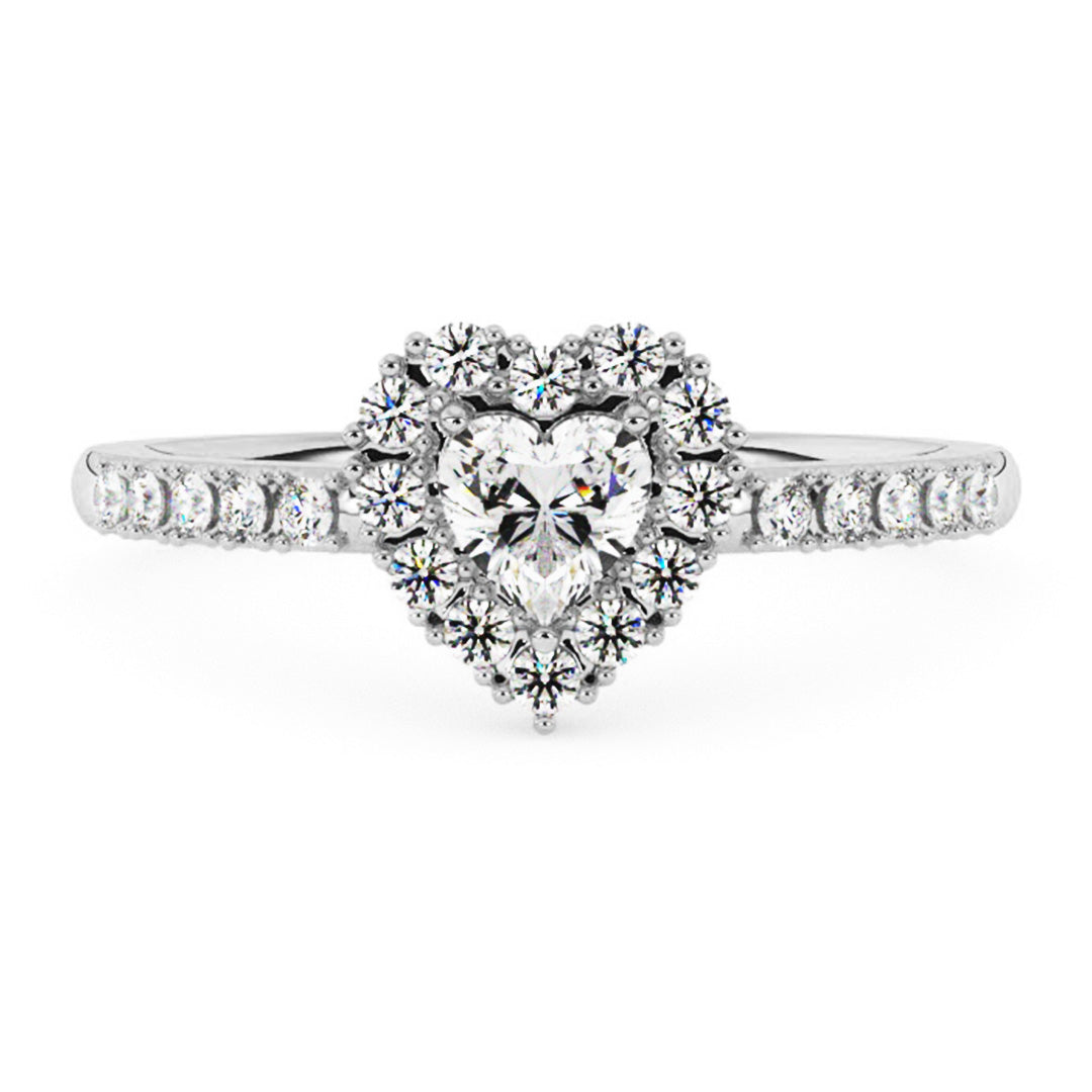Silván timanttisormus 0,38ct, 14K valkokultaa, Silván timanttikorut - Silván - Laatukoru