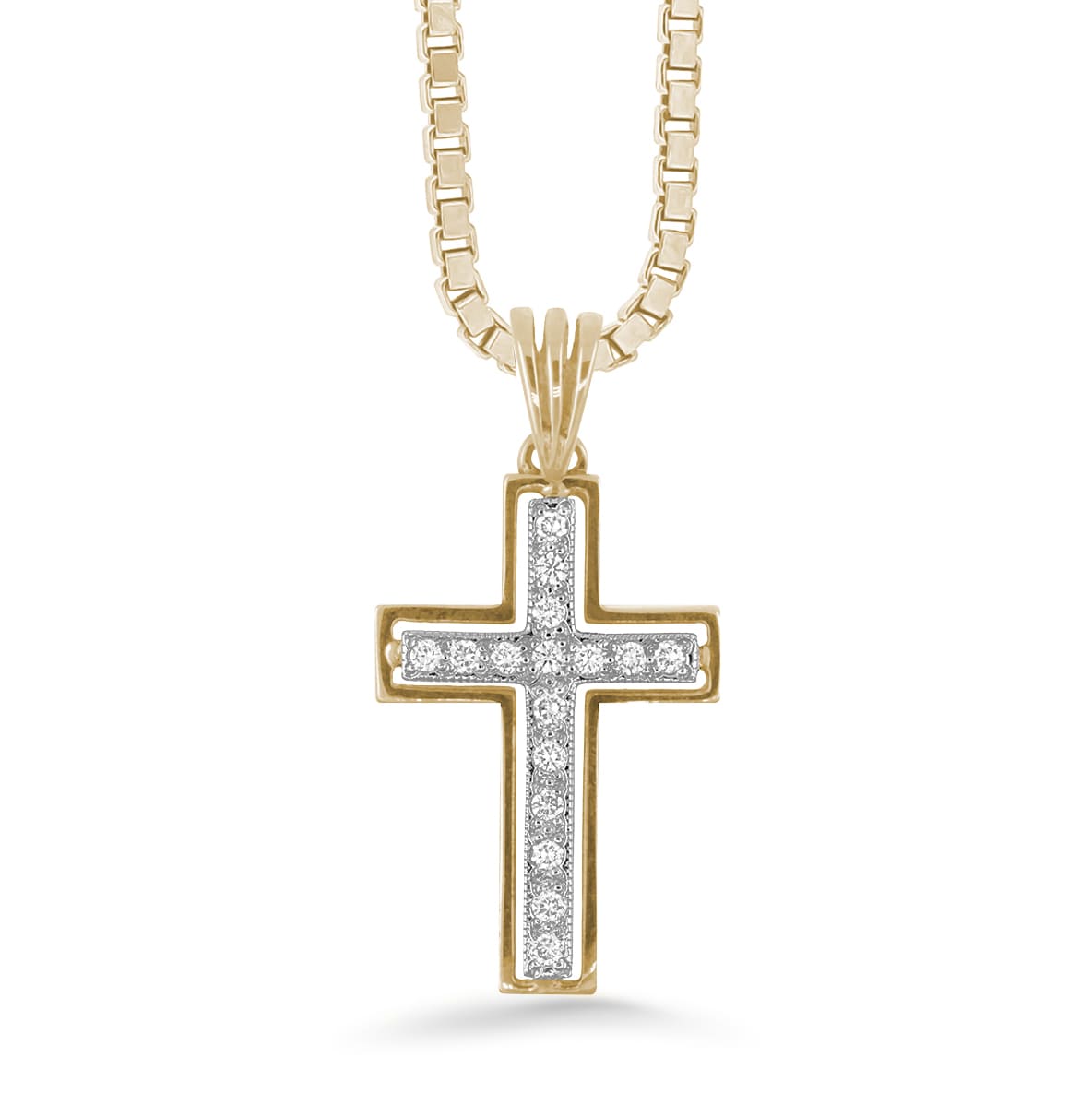 Silván timanttiriipus 0,32ct, 14K kelta- ja valkokultaa, Silván timanttikorut - Silván - Laatukoru