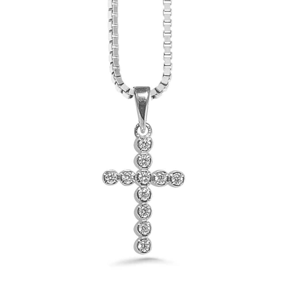 Silván timanttiriipus 0,22ct, 14K valkokultaa, Silván timanttikorut - Silván - Laatukoru