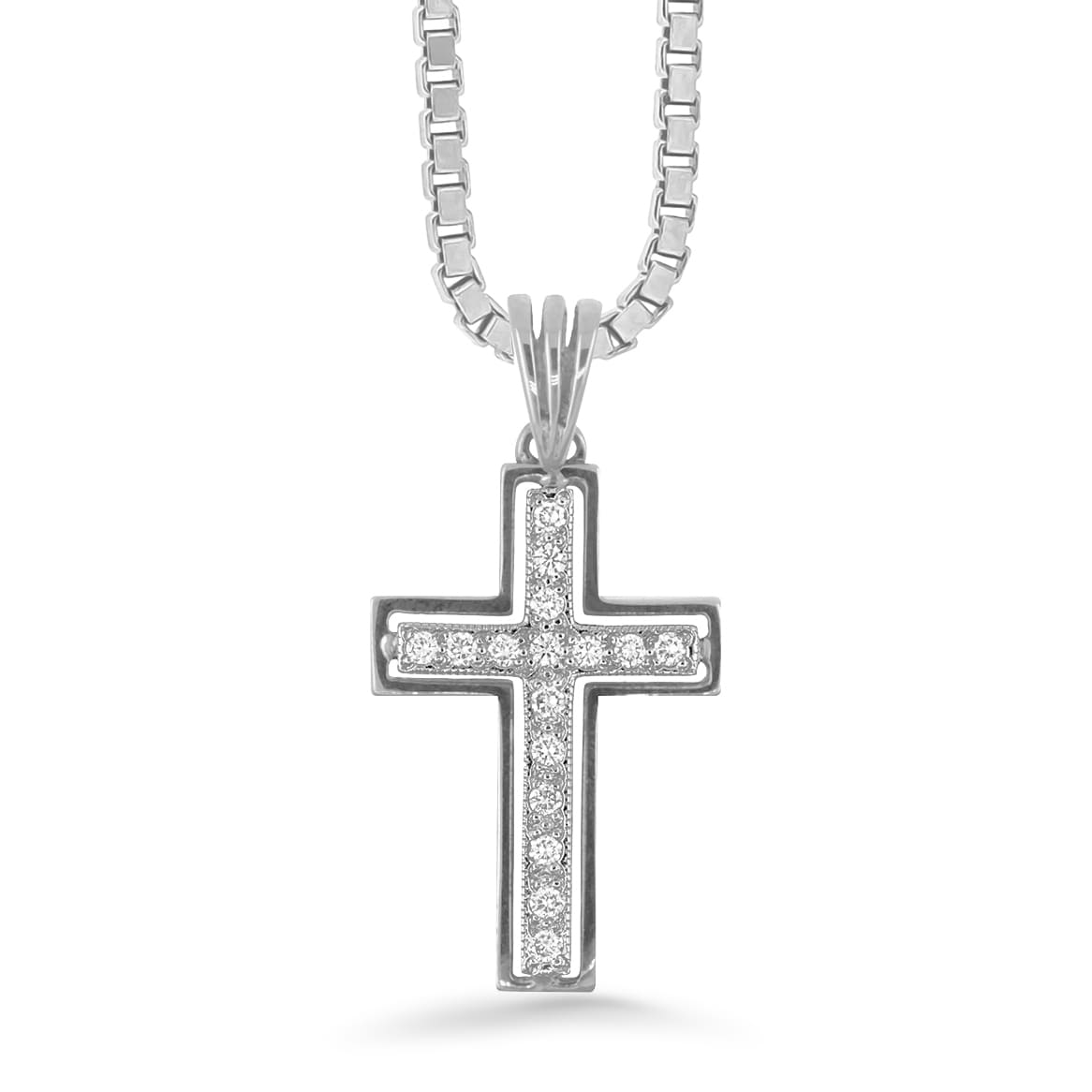 Silván timanttiriipus 0,32ct, 14K valkokultaa, Silván timanttikorut - Silván - Laatukoru