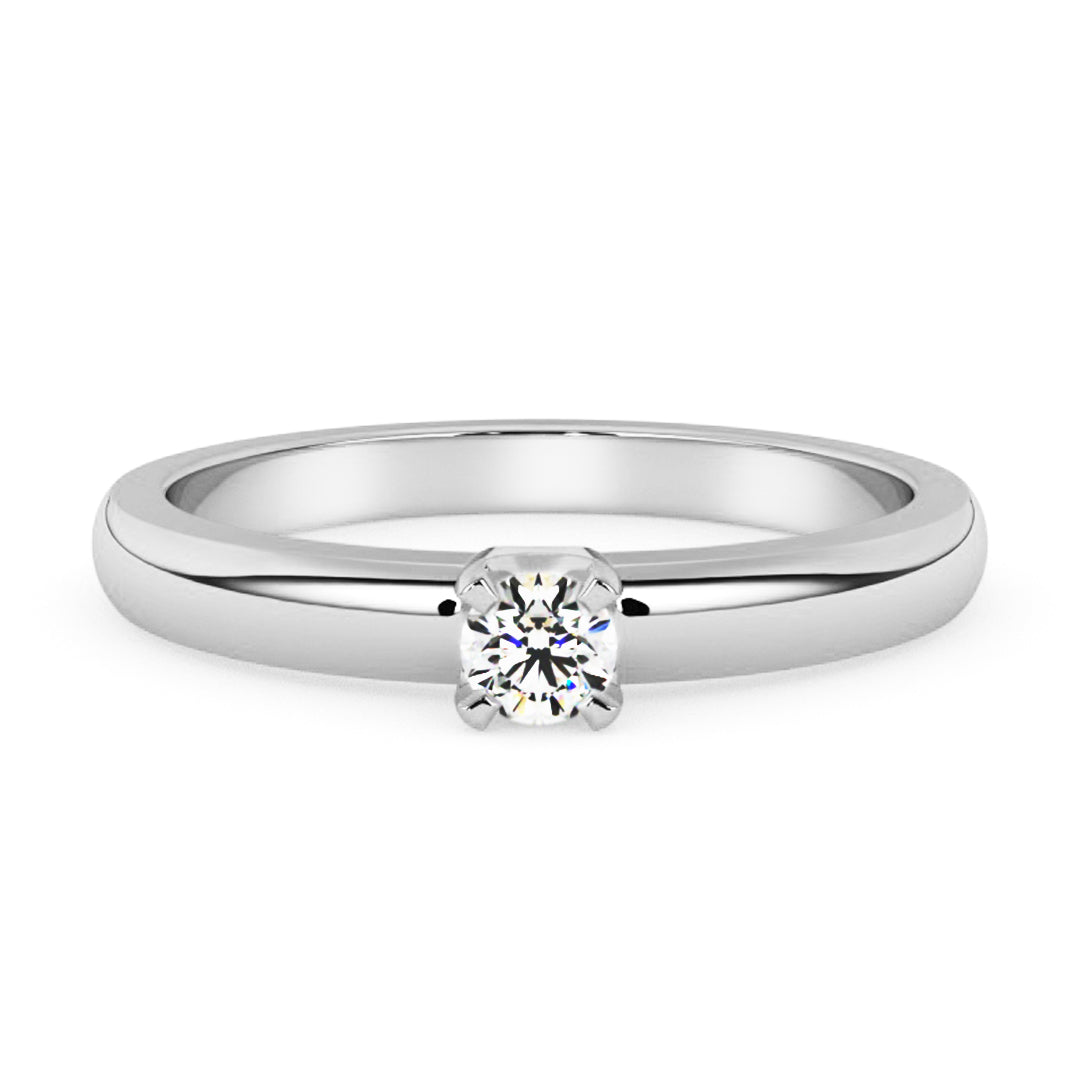 Silván timanttisormus 0,05ct, 14K valkokultaa, Silván timanttikorut - Silván - Laatukoru