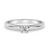 Silván timanttisormus 0,05ct, 14K valkokultaa, Silván timanttikorut - Silván - Laatukoru