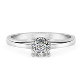 Silván timanttisormus 0,07ct, 14K valkokultaa, Silván timanttikorut - Silván - Laatukoru