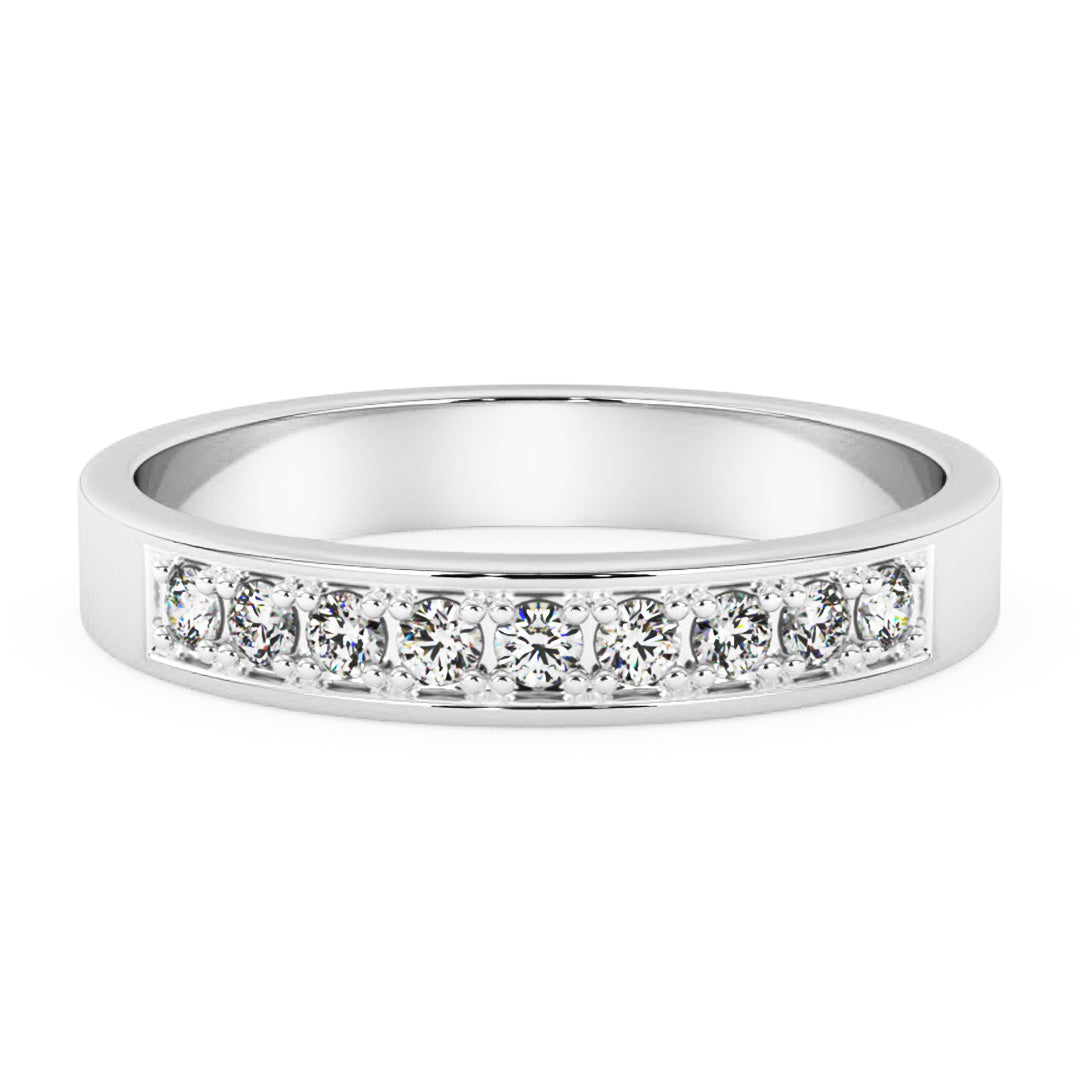 Silván timanttisormus 0,09ct, 14K valkokultaa, Silván timanttikorut - Silván - Laatukoru