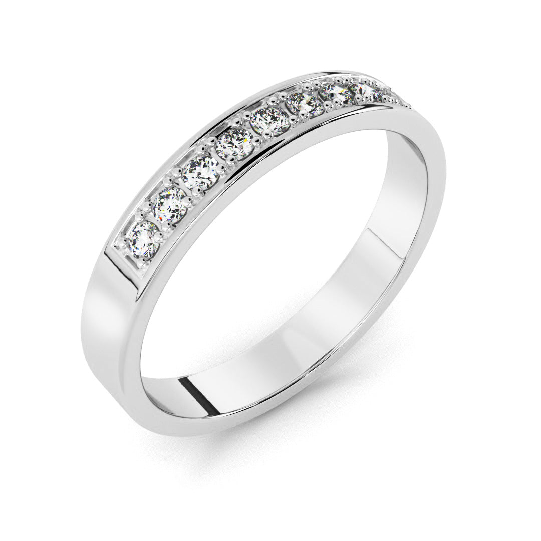 Silván timanttisormus 0,09ct, 14K valkokultaa, Silván timanttikorut - Silván - Laatukoru