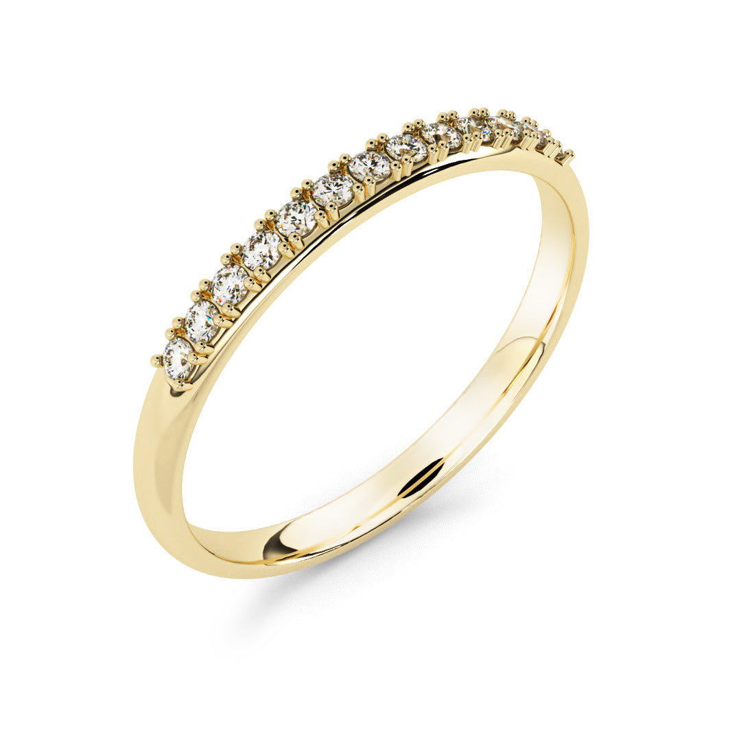 Silván timanttisormus 0,13ct, 14K keltakultaa, Silván vihkisormukset - Silván - Laatukoru
