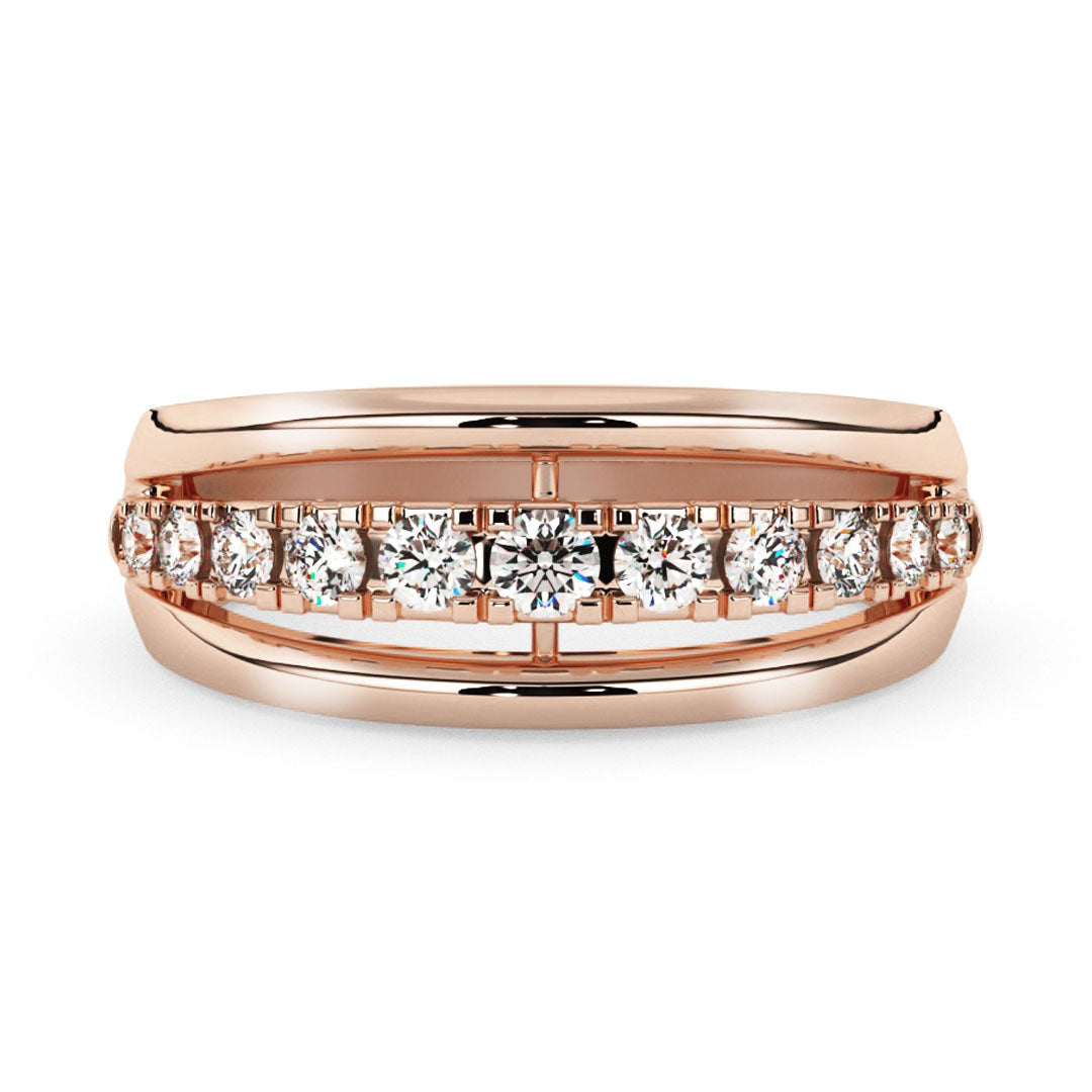 Silván timanttisormus 0,15ct, 14K rosekultaa, Silván vihkisormukset