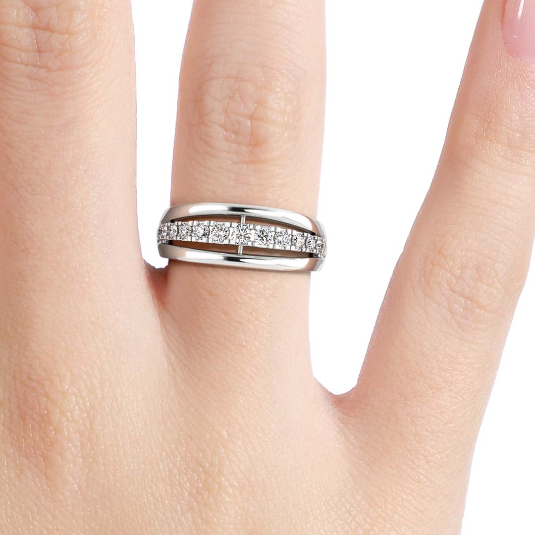 Silván timanttisormus 0,15ct, 14K valkokultaa, Silván timanttikorut - Silván - Laatukoru