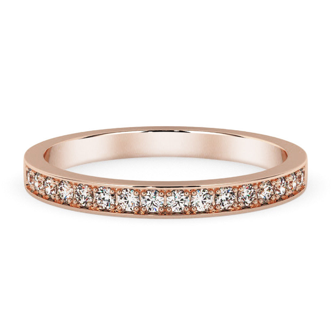 Silván timanttisormus 0,16ct, 14K rosekultaa, Silván vihkisormukset