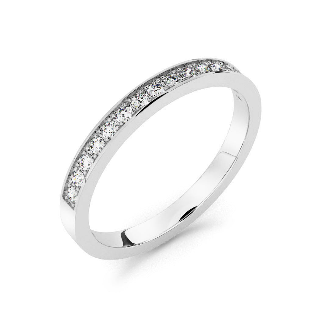 Silván timanttisormus 0,16ct, 14K valkokultaa, Silván vihkisormukset - Silván - Laatukoru