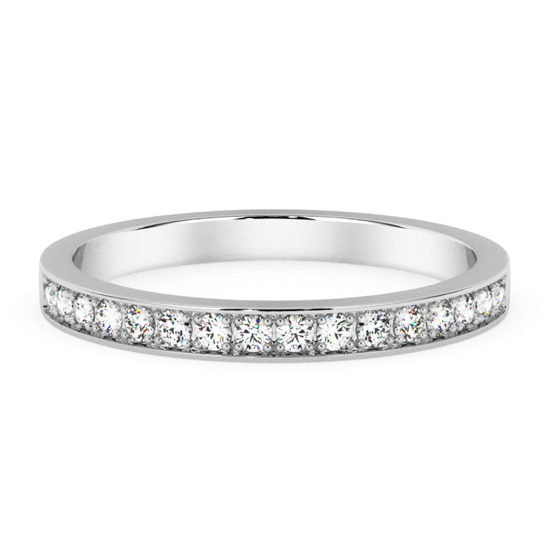 Silván timanttisormus 0,16ct, 14K valkokultaa vaakakuva, Silván vihkisormukset - Silván - Laatukoru
