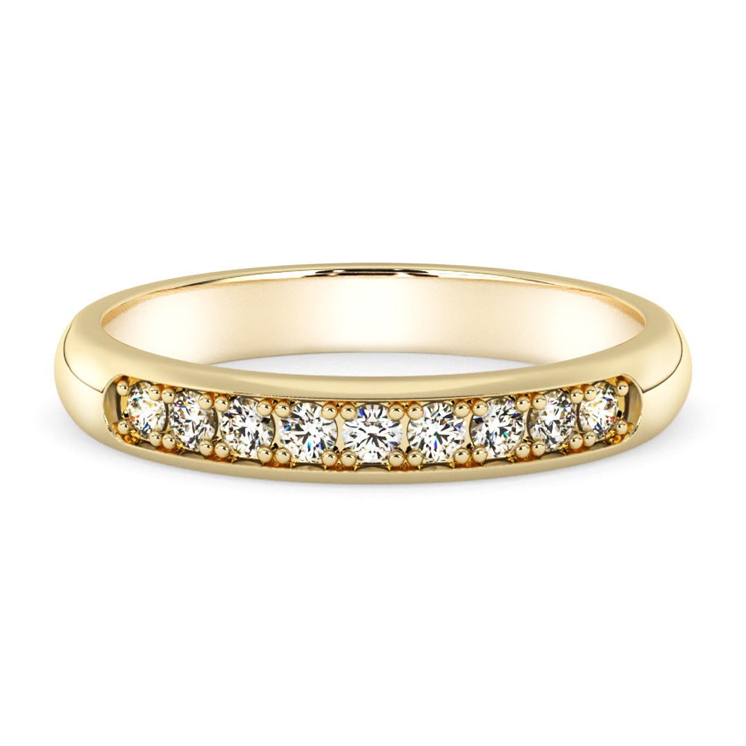 Silván diamond ring 0,18ct, 14K yellow gold, Silván wedding rings