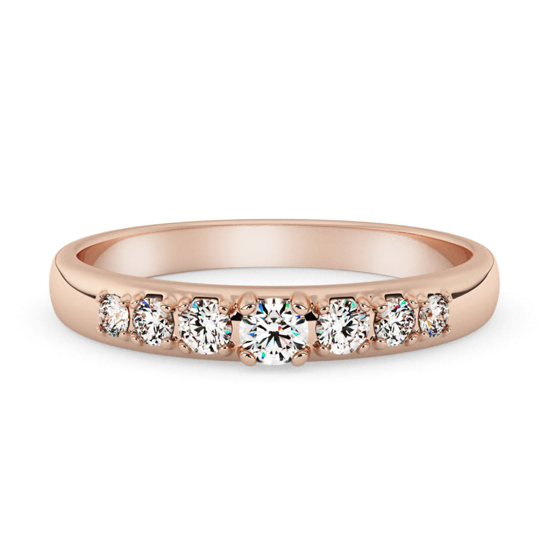 Silván timanttisormus 0,26ct, 14K rosekultaa, Silván vihkisormukset - Laatukoru