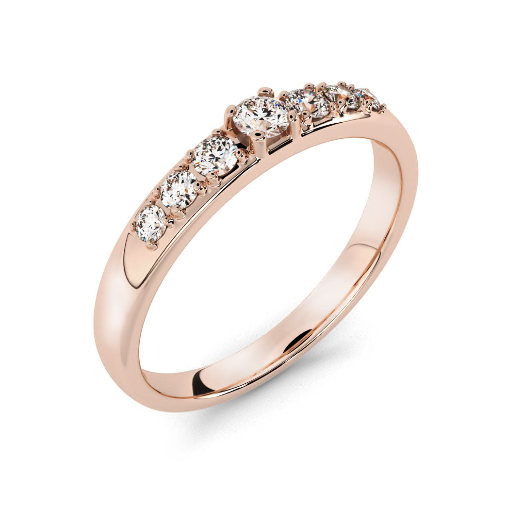 Silván timanttisormus 0,26ct, 14K rosekultaa, Silván vihkisormukset - Laatukoru
