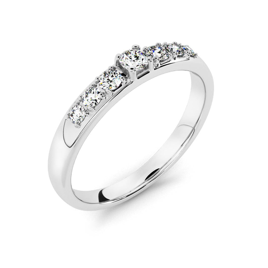 Silván timanttisormus 0,26ct, 14K valkokultaa, Silván timanttikorut - Silván - Laatukoru