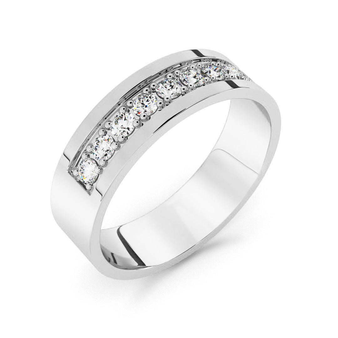 Silván timanttisormus 0,27ct, 14K valkokultaa, Silván timanttikorut - Silván - Laatukoru