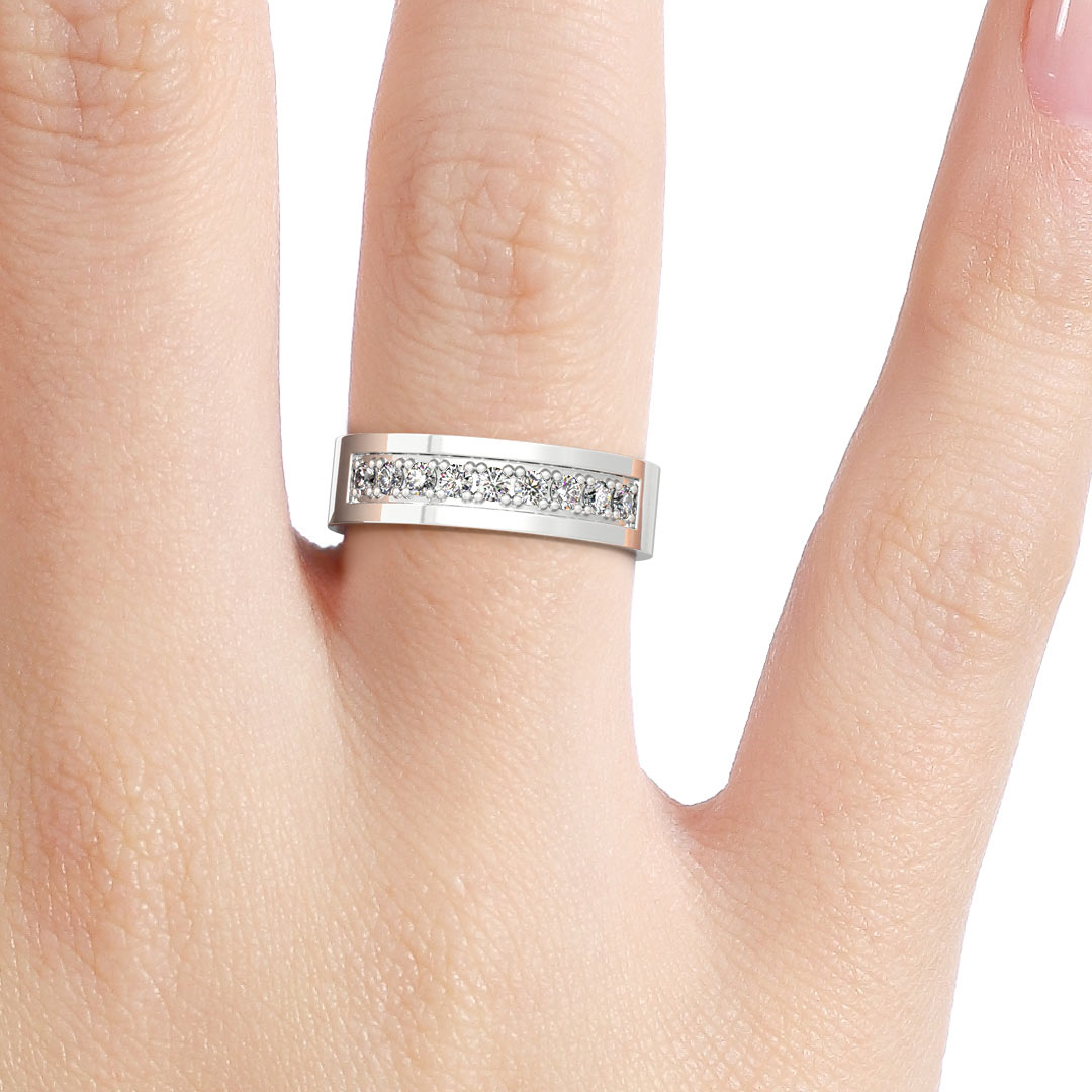 Silván timanttisormus 0,27ct, 14K valkokultaa, Silván timanttikorut - Silván - Laatukoru