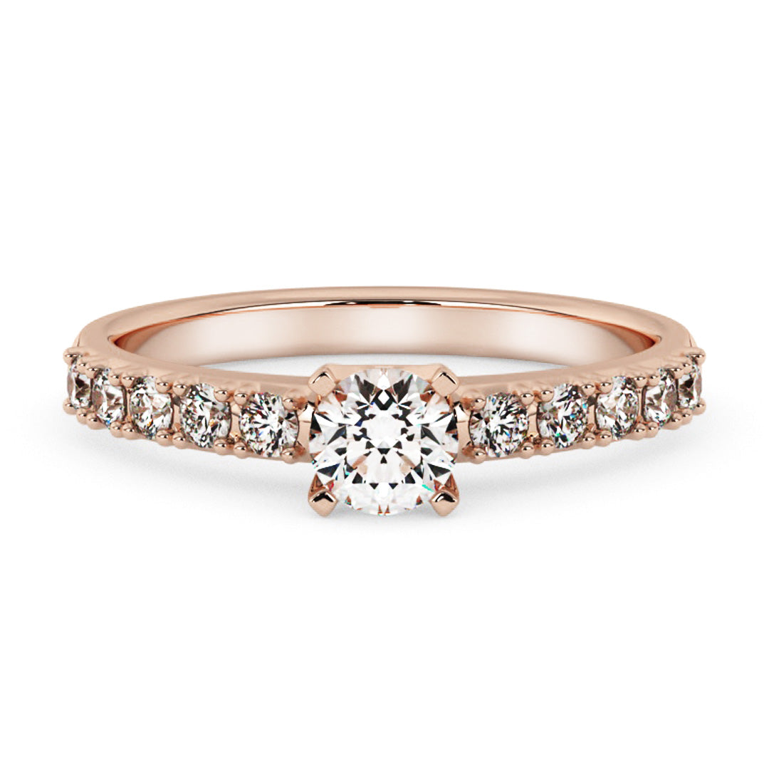 Silván timanttisormus 0,40ct, 14K rosekultaa, Silván vihkisormukset