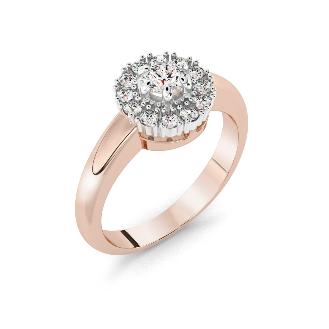 Silván timanttisormus 0,42ct, 14K rosekultaa, Silván vihkisormukset