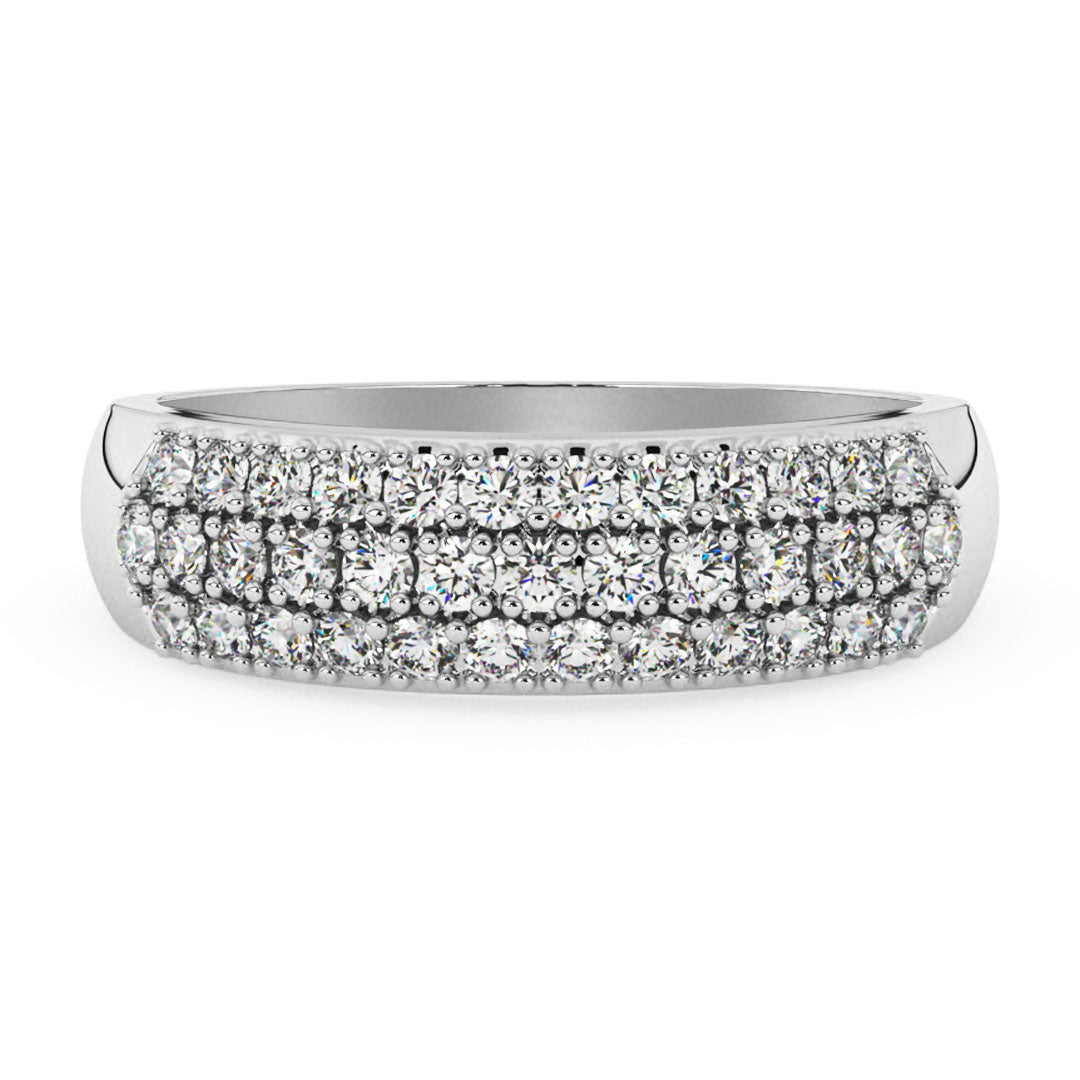 Silván timanttisormus 0,74ct, 14K valkokultaa, Silván timanttikorut - Silván - Laatukoru