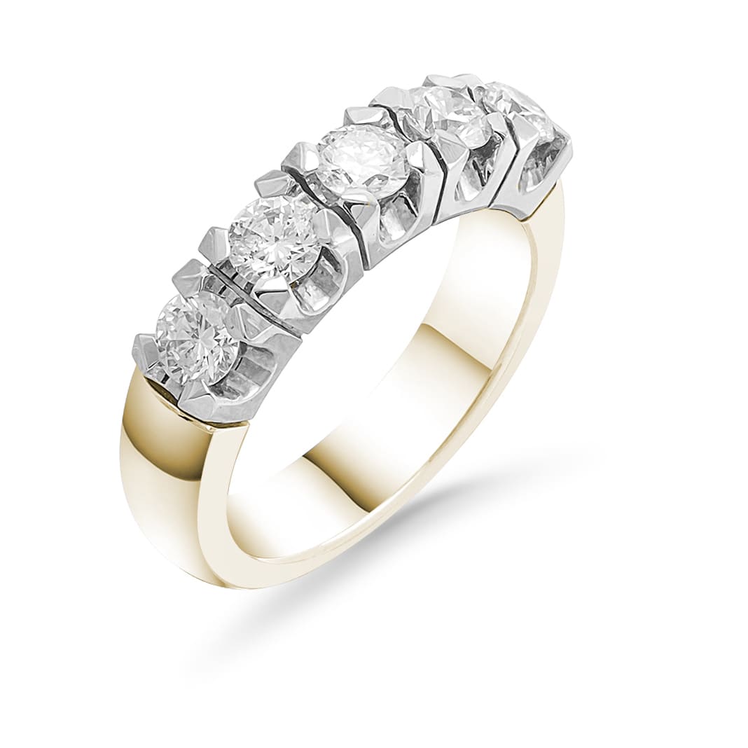 Silván timanttisormus 1,00ct, 14K keltakultaa, Silván vihkisormukset - Silván - Laatukoru