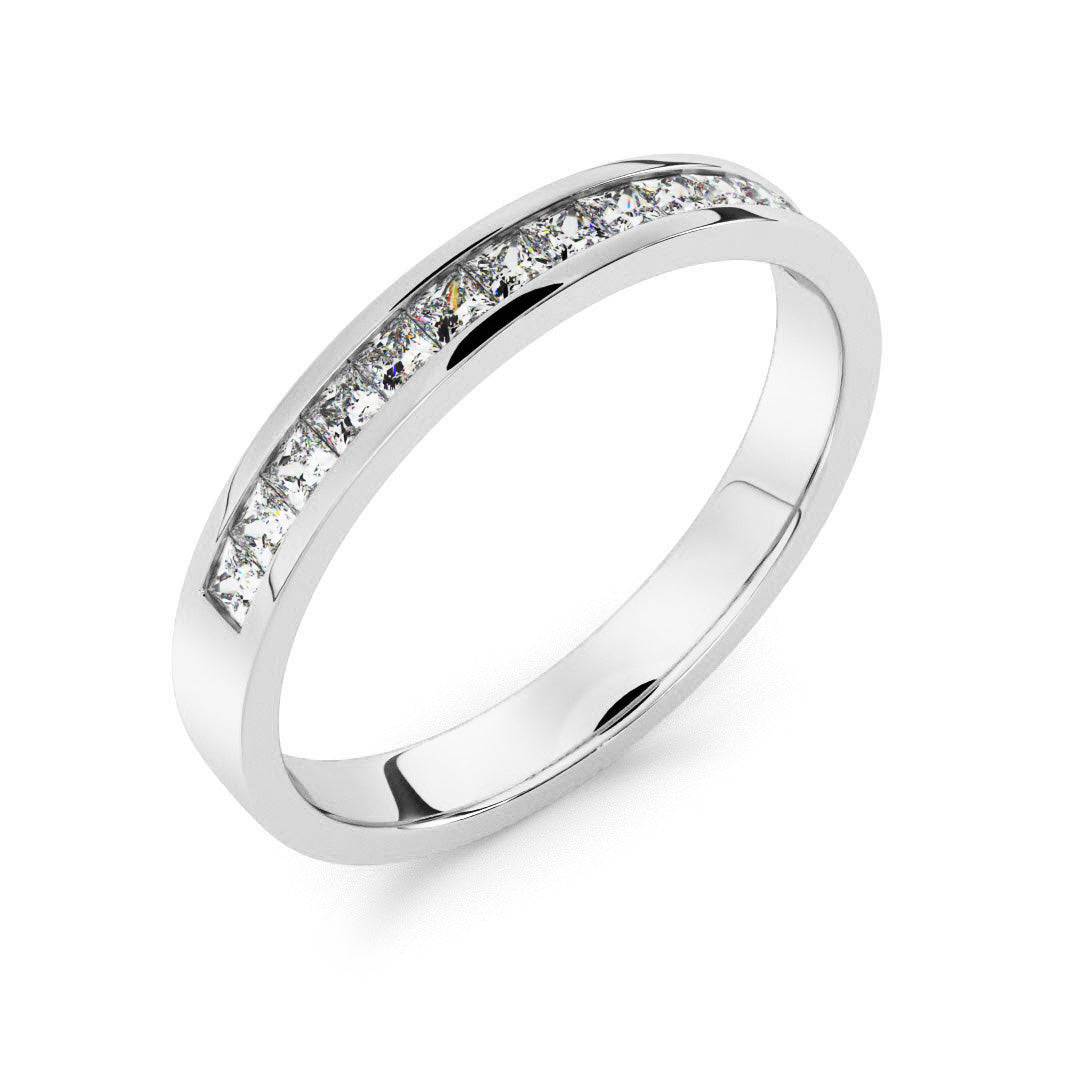 Silván timanttisormus 0,38ct, 14K valkokultaa, Silván vihkisormukset