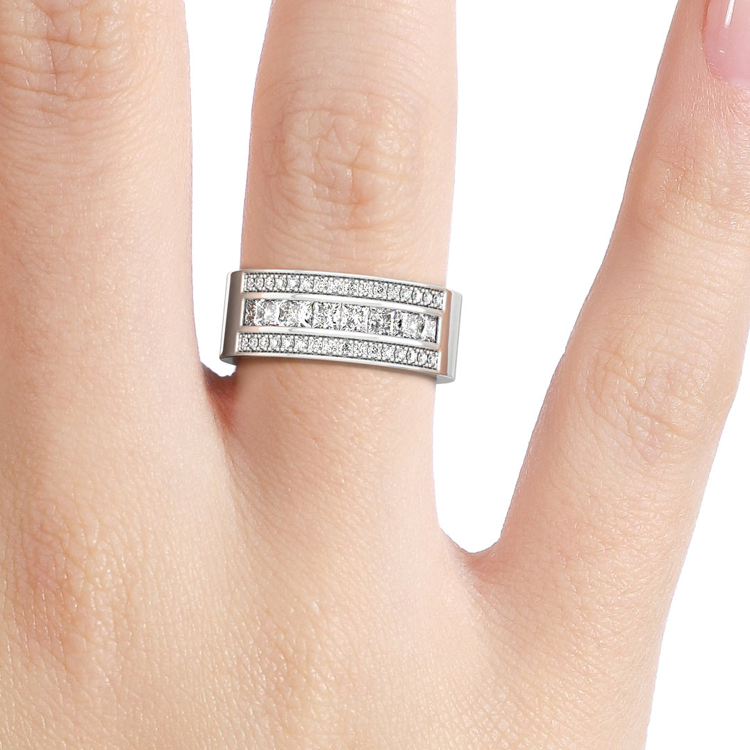Silván timanttisormus 1,10ct, 14K valkokultaa, Silván timanttikorut - Silván - Laatukoru