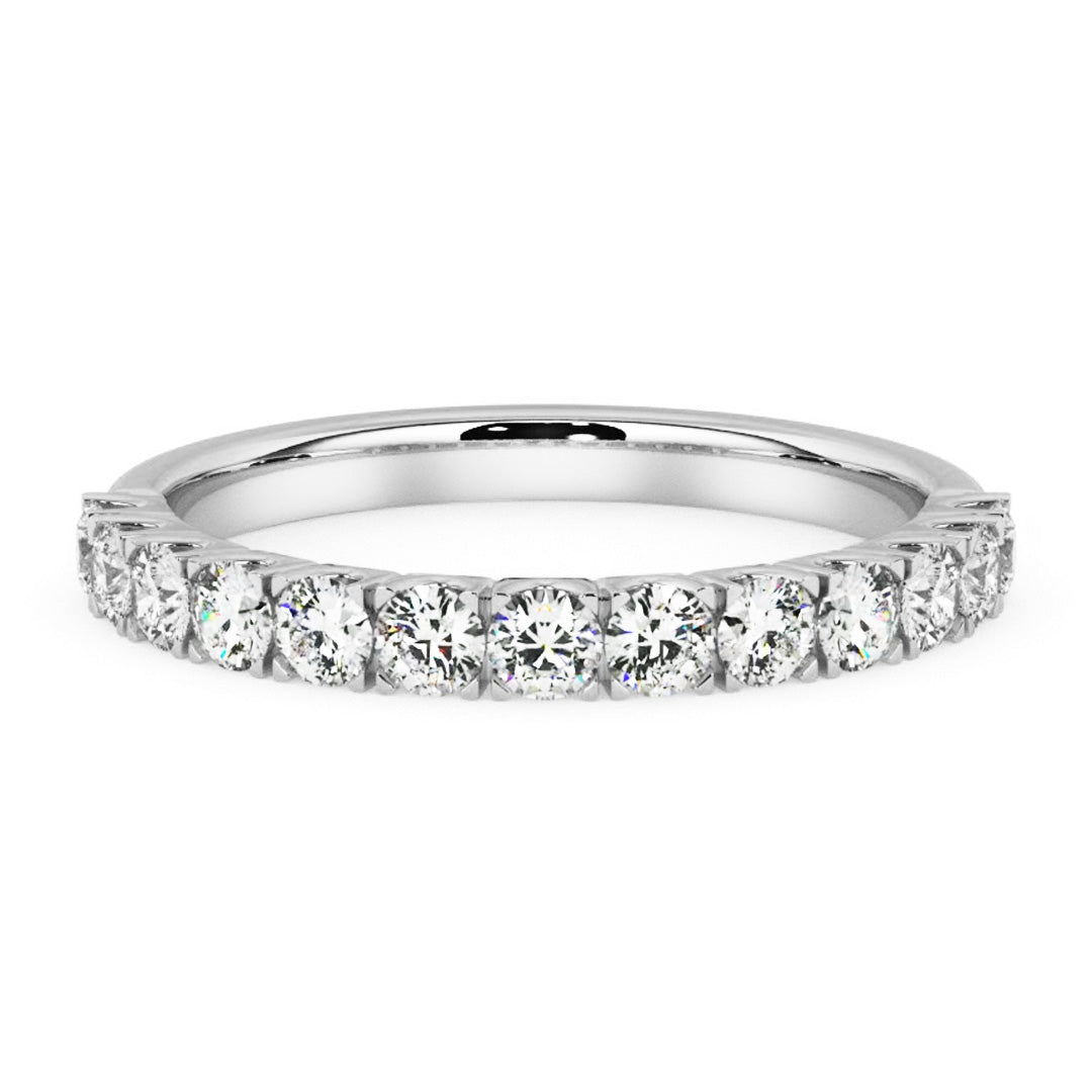 Silván timanttisormus 0,39ct, 14K valkokultaa, Silván vihkisormukset