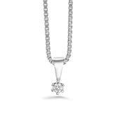 Silván timanttiriipus 0,05 ct, 14K valkokultaa, Silván timanttikorut - Silván - Laatukoru