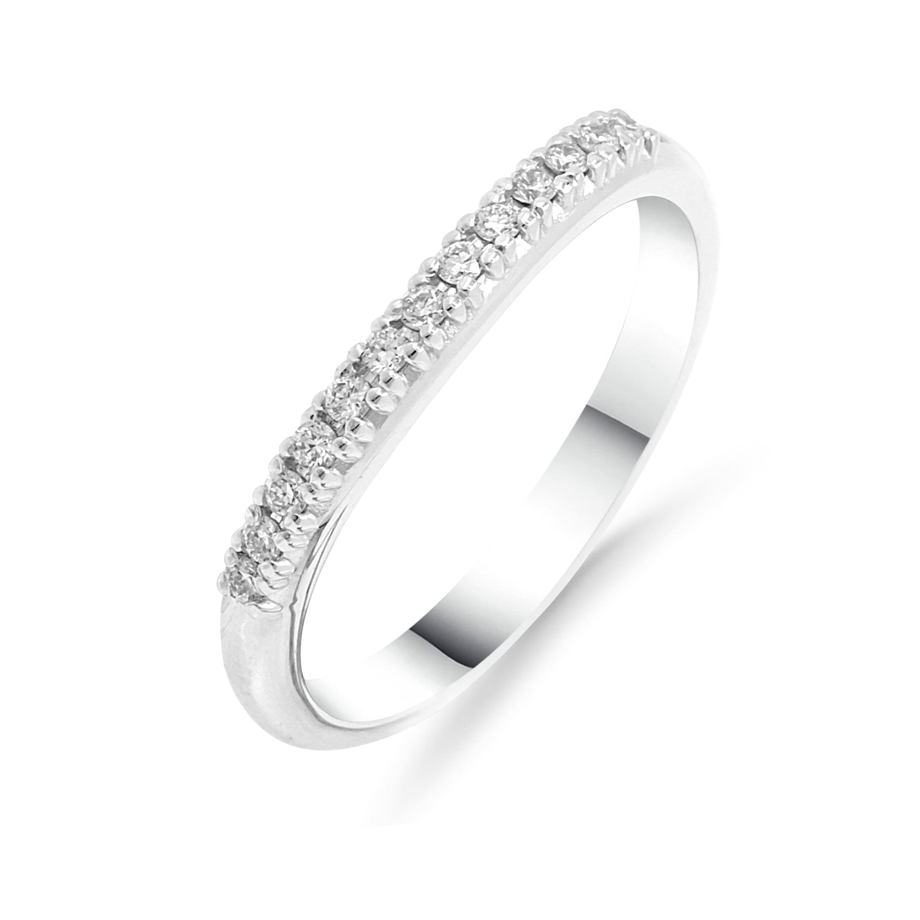 Silván rivitimanttisormus 0,13ct, 14K valkokultaa, Silván timanttikorut - Silván - Laatukoru