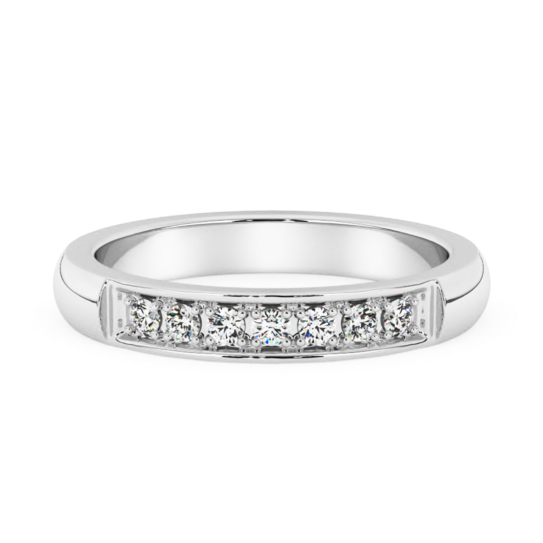 Silván timanttisormus 0,07ct, 14K valkokultaa, Silván timanttikorut - Silván - Laatukoru