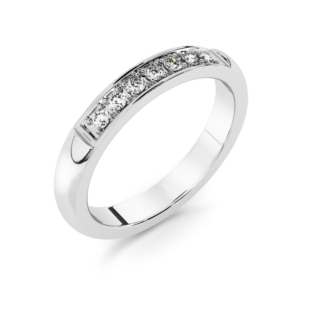 Silván timanttisormus 0,07ct, 14K valkokultaa, Silván timanttikorut - Silván - Laatukoru