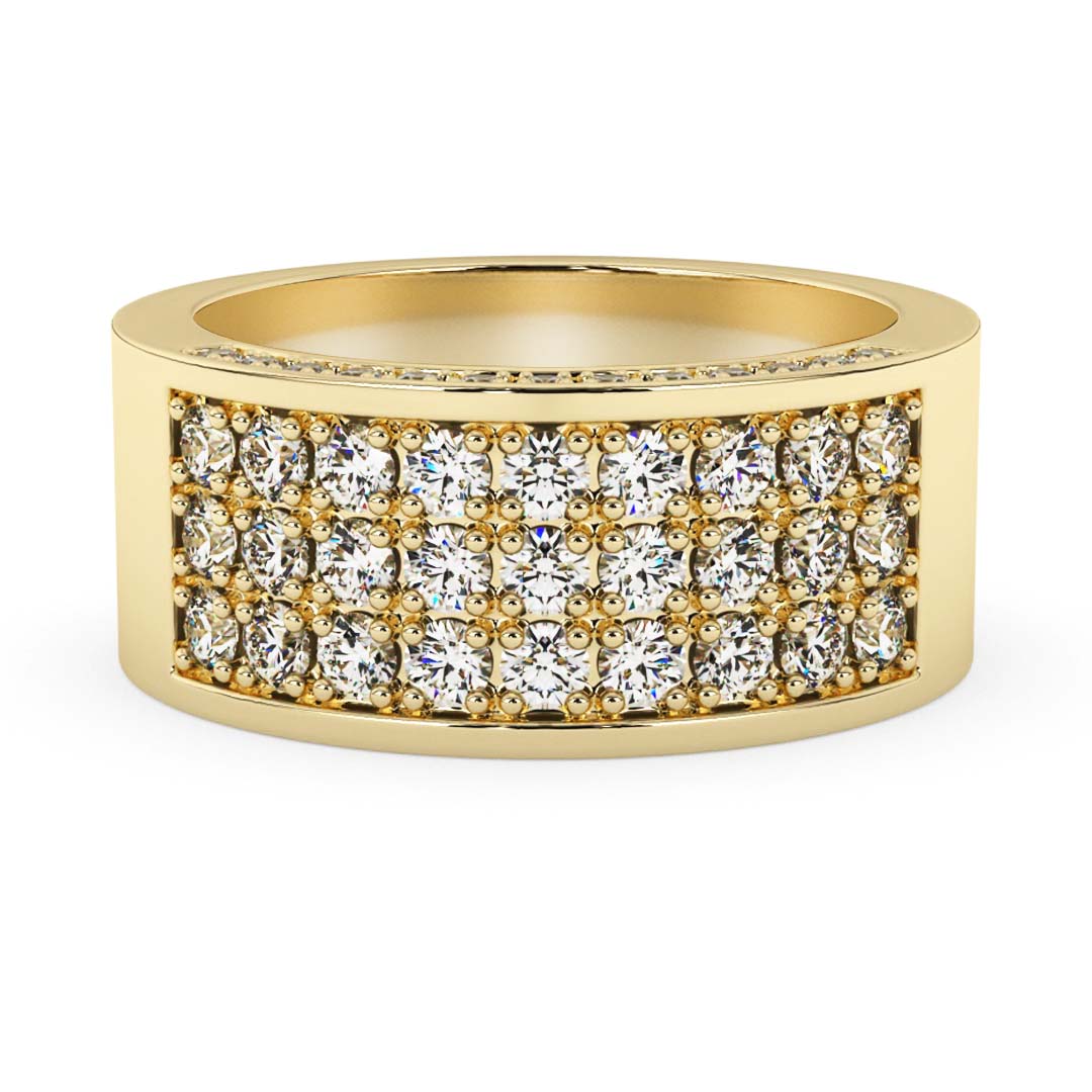 Silván timanttisormus 0,95ct, 14K keltakultaa, Silván vihkisormukset