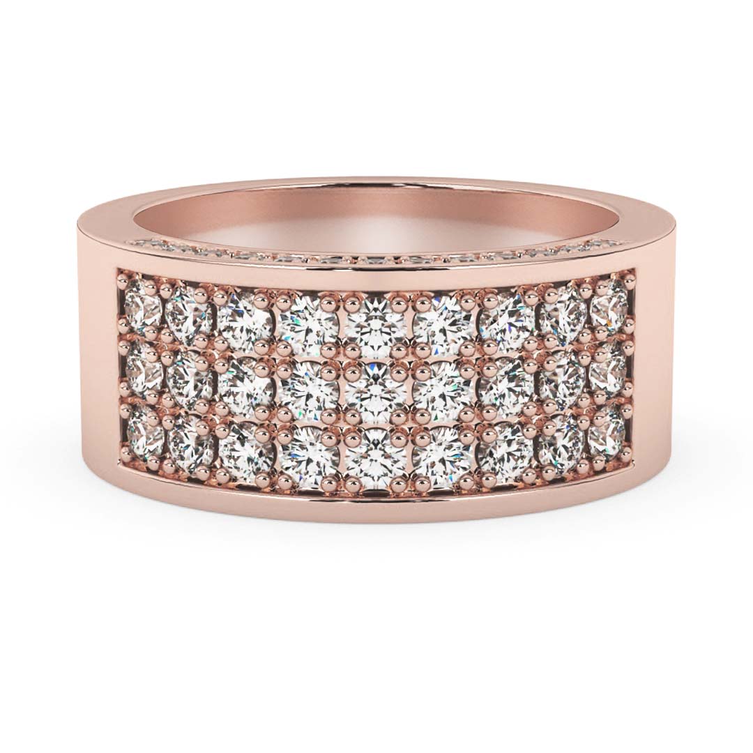 Silván timanttisormus 0,95ct, 14K rosekultaa, Silván vihkisormukset