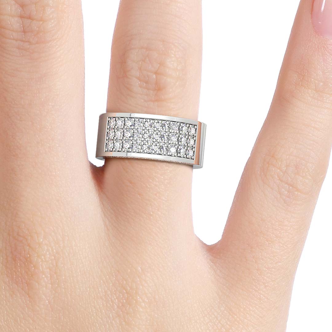 Silván timanttisormus 0,95ct, 14K valkokultaa, Silván timanttikorut - Silván - Laatukoru