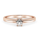 Silván timanttisormus 0,15ct, 14K rosekultaa, Silván vihkisormukset