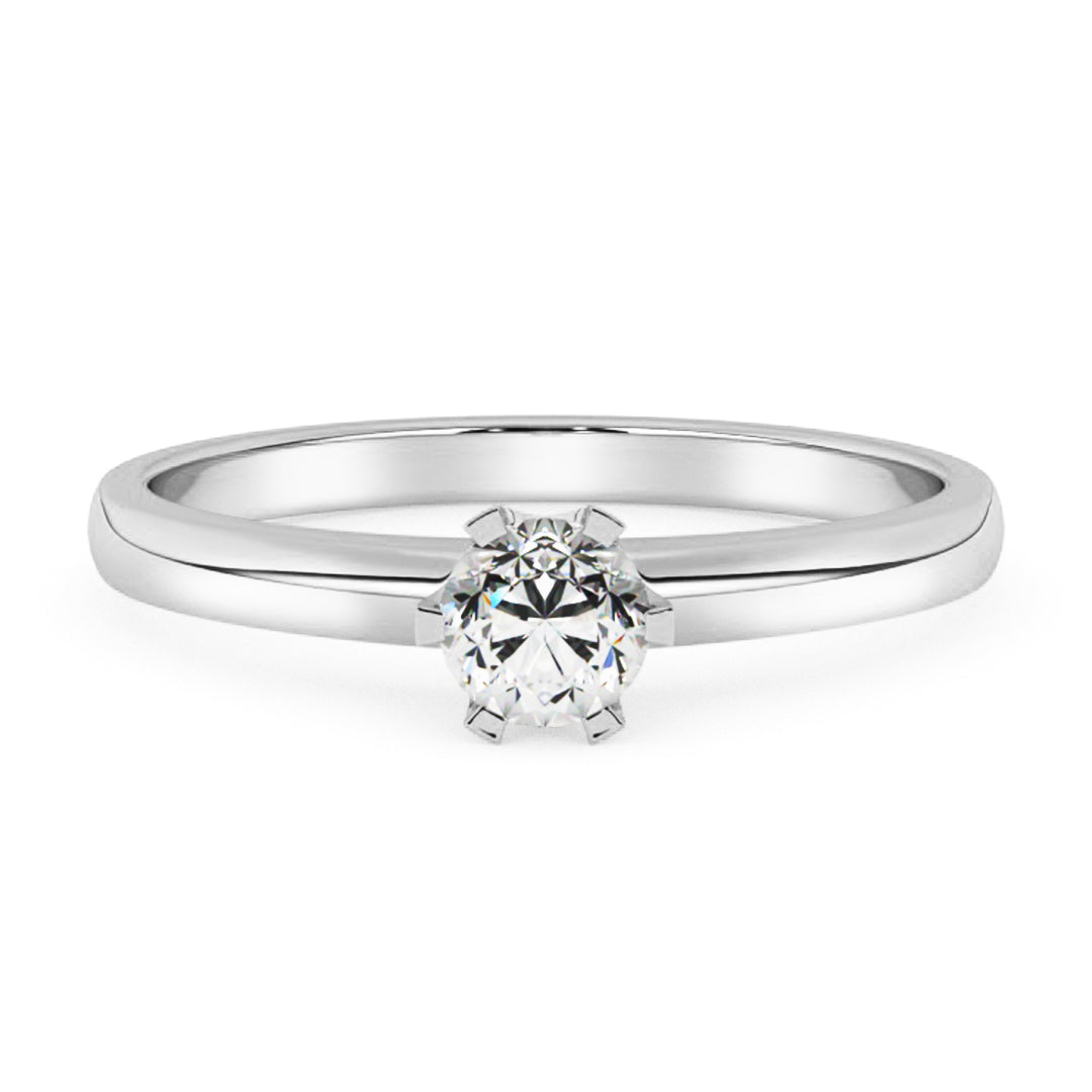Silván timanttisormus 0,15ct, 14K valkokultaa, Silván timanttikorut - Silván - Laatukoru