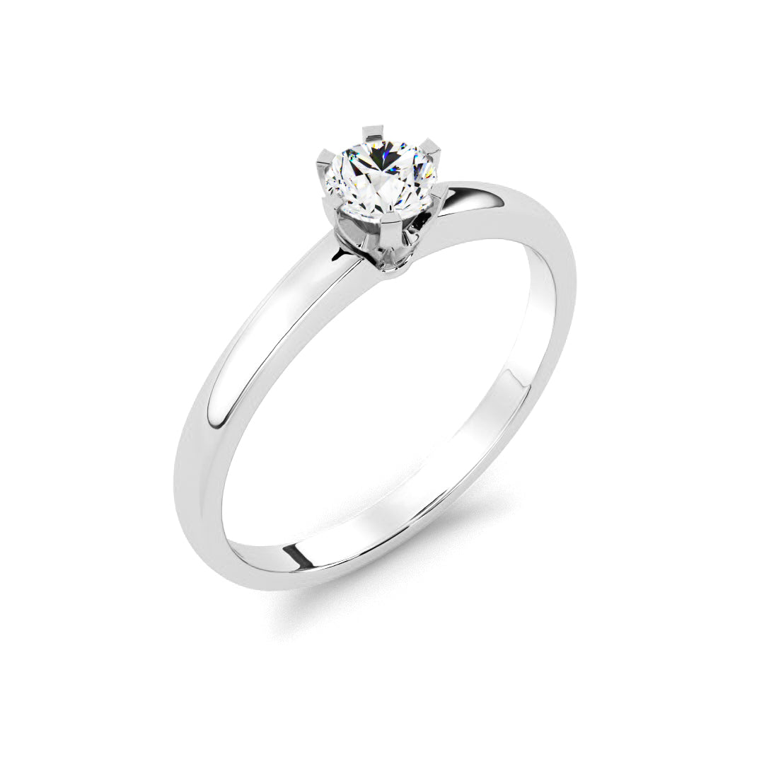 Silván timanttisormus 0,15ct, 14K valkokultaa, Silván timanttikorut - Silván - Laatukoru