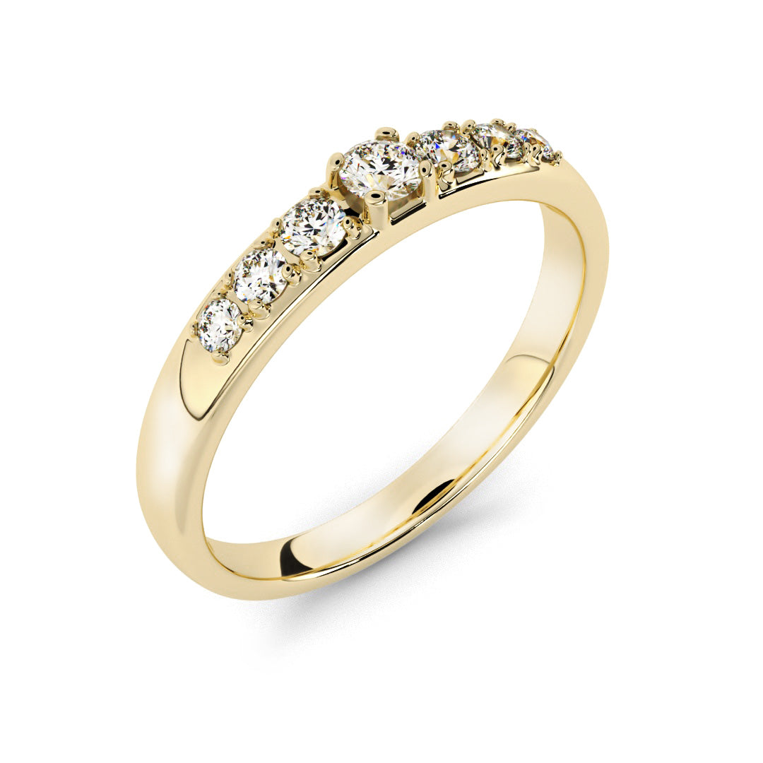 Silván timanttisormus 0,26ct, 14K keltakultaa, Silván vihkisormukset - Silván - Laatukoru